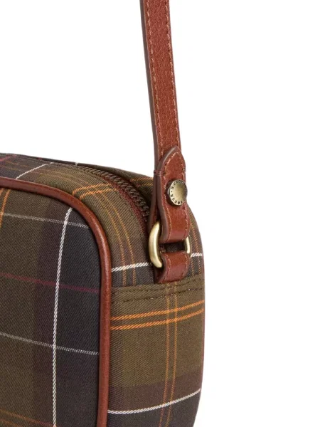 Καρό τσάντα χιαστί Barbour πράσινο