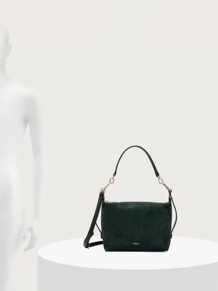 Кожаная сумка хобо Furla