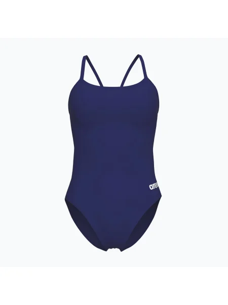 Női egyrészes fürdőruha arena Lace Back Solid navy/fehér. Méret: 42 FR fehér