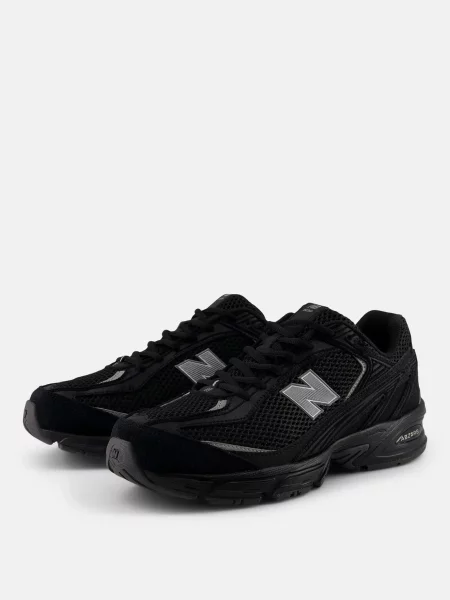 Замшевые кроссовки New Balance черные