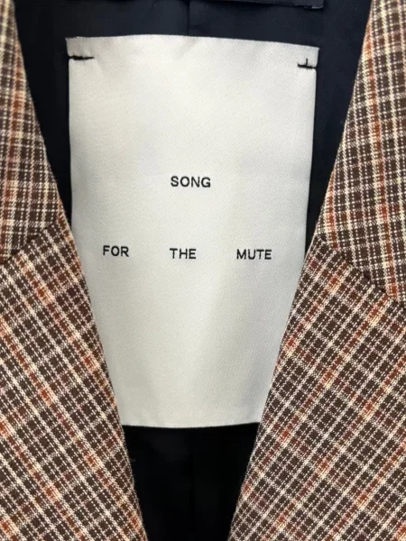 Καρό μπλέιζερ Song For The Mute καφέ