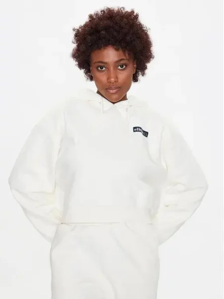 ELLESSE BLUZA Z KAPTUREM SPORTOWA biały
