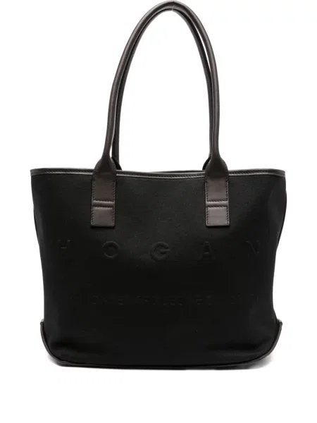 Geantă shopper Hogan din piele negru