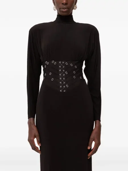 Rochie maxi Nissa din tul negru