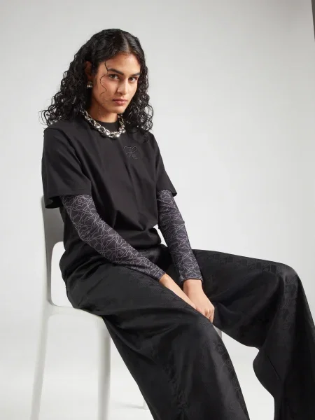 HUGO Tricou Vintage negru