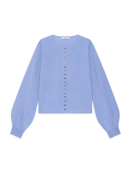 Kardigan Maliparmi wełniany niebieski