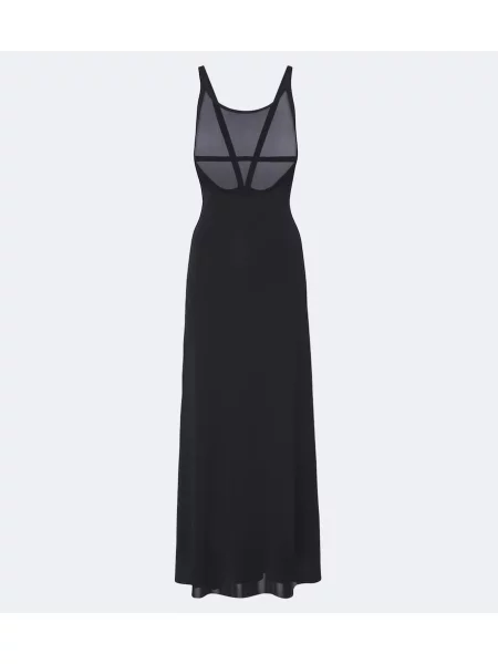 Rochie maxi Eres din jerseu cu chihlimbar negru