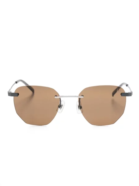 Ochelari de soare Dunhill cu imprimeu geometric gri