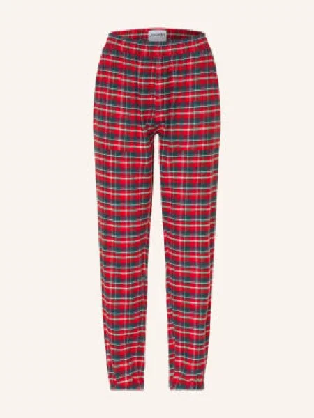 Jockey Spodnie Do Spania Pure Cotton Z Flaneli rot białe