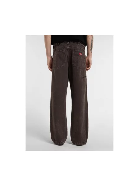 Blugi drepți Dickies maro
