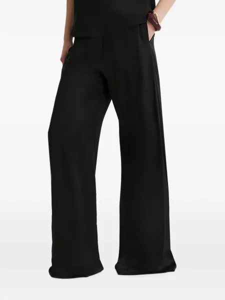 Pantaloni Framboise de mătase negru