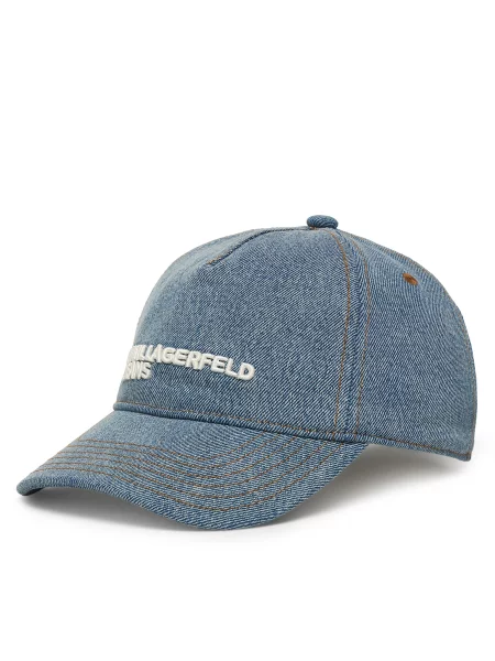 Kapa s šiltom Karl Lagerfeld Jeans bela