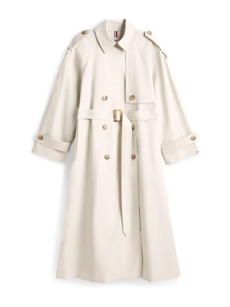 TOMMY HILFIGER Palton de primăvară-toamnă crem