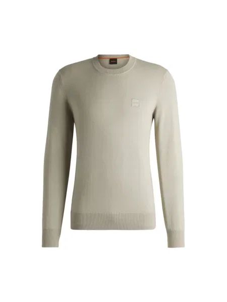 Sweter Boss z kaszmiru beżowy