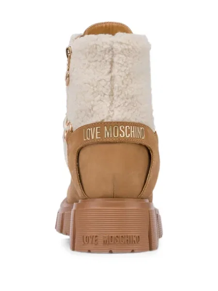 Боти Love Moschino с връзки с дантела