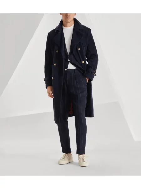 Pantaloni Brunello Cucinelli albastru