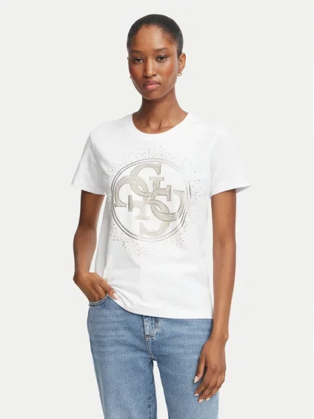 Guess Tricou alb