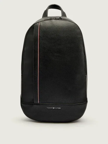 TOMMY HILFIGER Rucsac roșu cranberry alb negru