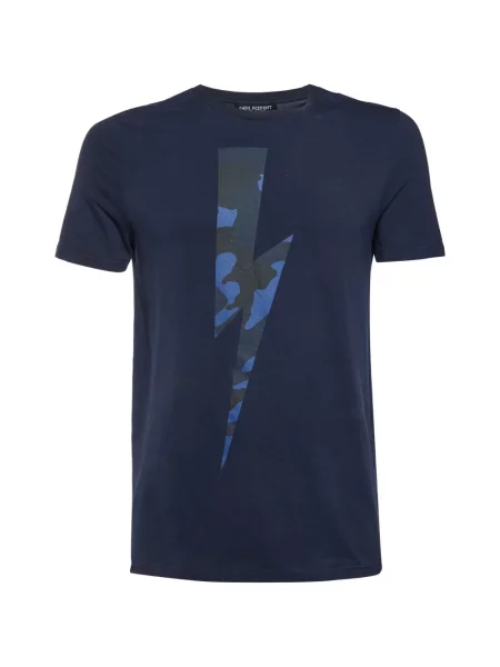 Tricou Neil Barrett cu imagine albastru