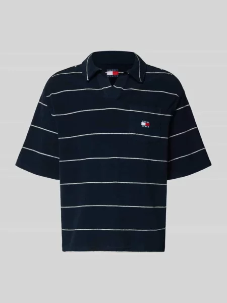 Koszulka polo o kroju regular fit z mieszanki bawełny Tommy Jeans