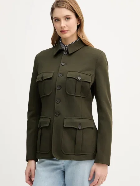 Піджак Polo Ralph Lauren однобортний однотонний зелений