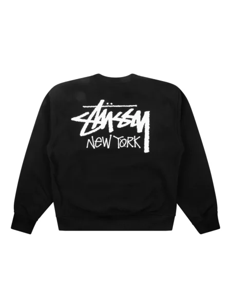 Hanorac crewneck Stüssy negru