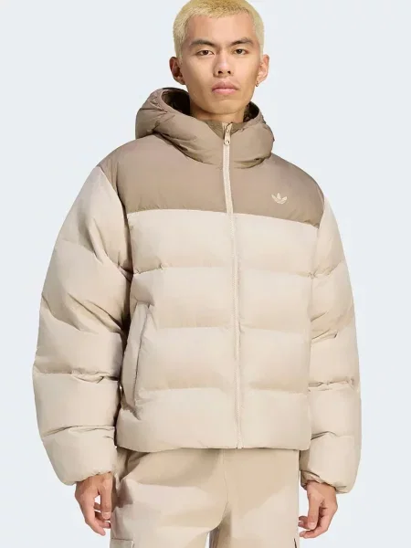ADIDAS ORIGINALS Prechodná bunda HOODED REGEN / nebielená béžová