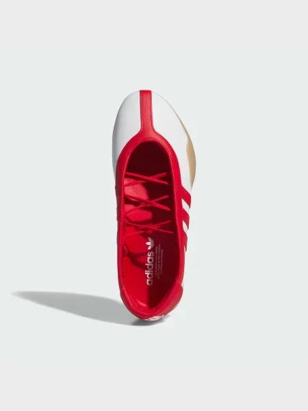 Кожаные балетки Adidas белые