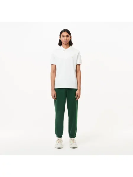 Lacoste Spodnie Dresowe Z Szczotkowanego Polaru zielone