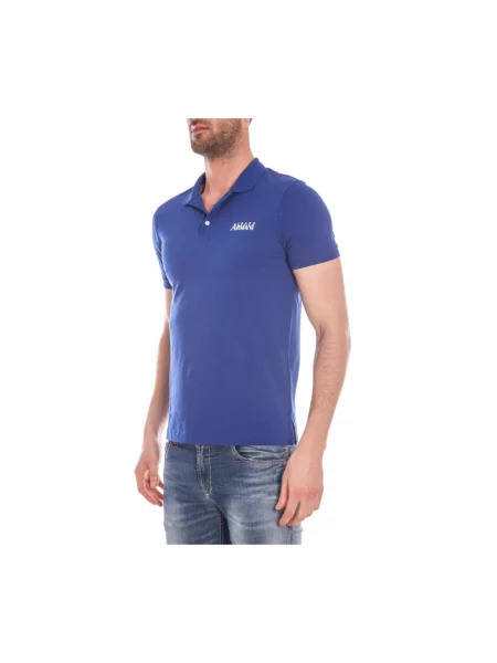 Koszulka polo Armani Jeans niebieska