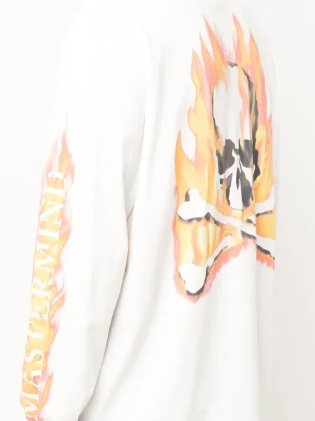 Tricou Mastermind Japan cu imagine lung alb