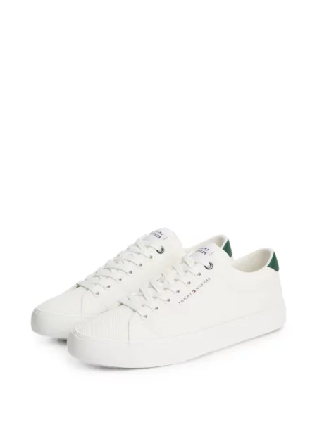 Sneakers Tommy Hilfiger με κορδόνια με σχέδιο με δαντέλα λευκό