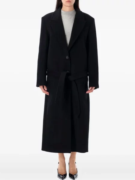 Palton The Attico de lână negru