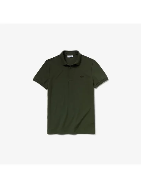 Lacoste Paris Polo Regular Fit Stretch Cotton Piqué zielony