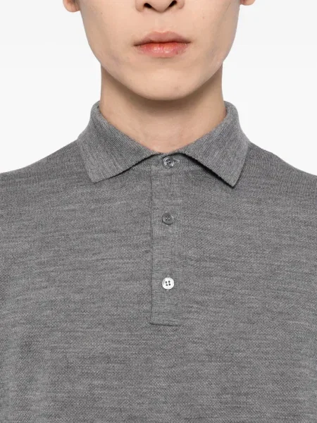 Polo Lardini de lână gri