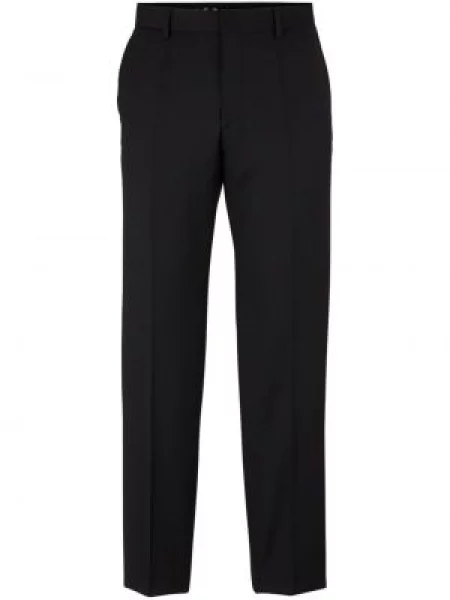 Vlněné kalhoty Boss černé