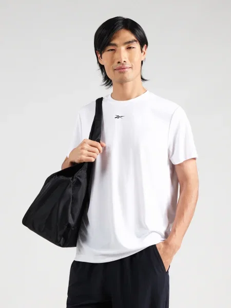 Reebok Tricou funcțional ID TRAIN' alb