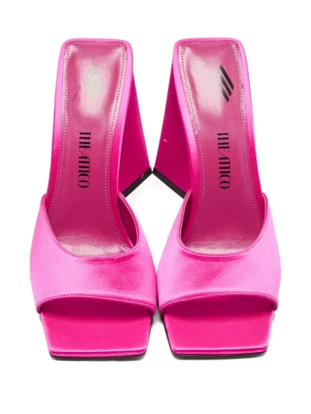 Sandale The Attico din satin roz