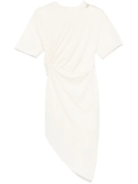 Rochie midi Mugler până la genunchi de costum alb