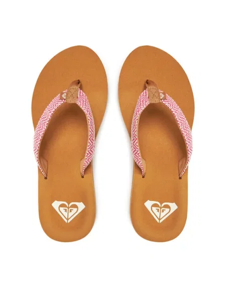 В'єтнамки ROXY Porto Raffia II raspberry рожеві