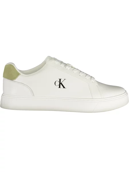 Calvin Klein Sneakers Classic Cupsole Laceup Lth alb