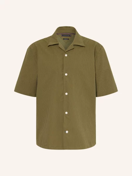 Tommy Hilfiger Resortová Košile Relaxed Fit olivová / tmavě zelená