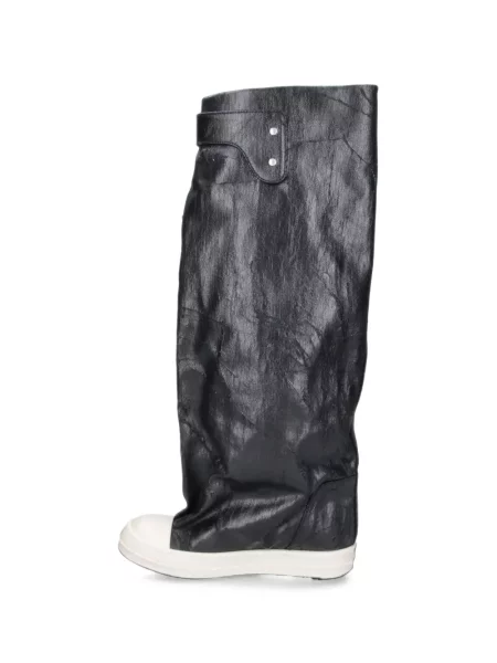 Botine Rick Owens Drkshdw din canvas negru