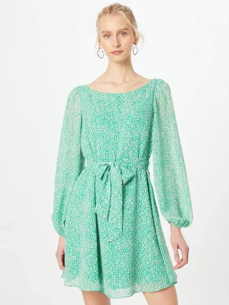 Traffic People Rochie verde jad / murdar alb