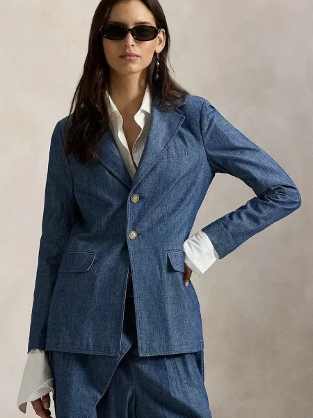 Polo Ralph Lauren sacou pentru femei din albastru