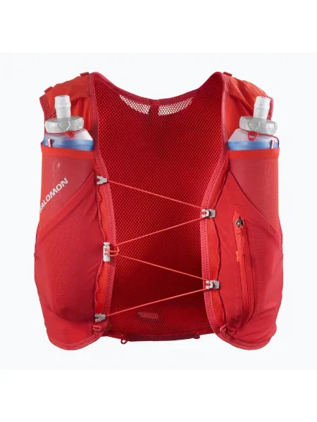 Salomon Advance Skin 5 Set жилетка за бягане flame scarlet/haute red червено