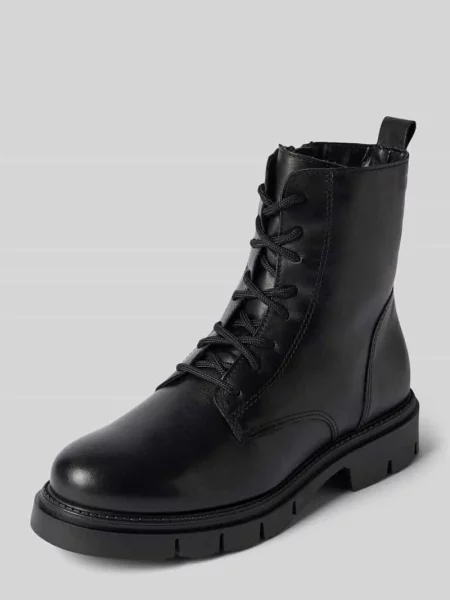 Buty do kostki Tamaris skórzane czarne