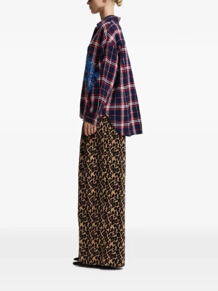 Pantaloni Essentiel Antwerp cu imagine cu model leopard