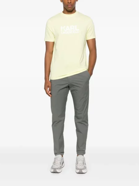 Tricou Karl Lagerfeld cu imagine galben