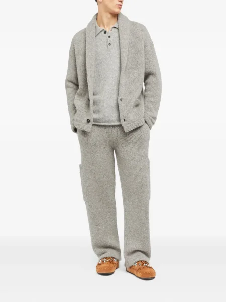 Pantaloni Alanui tricotate gri